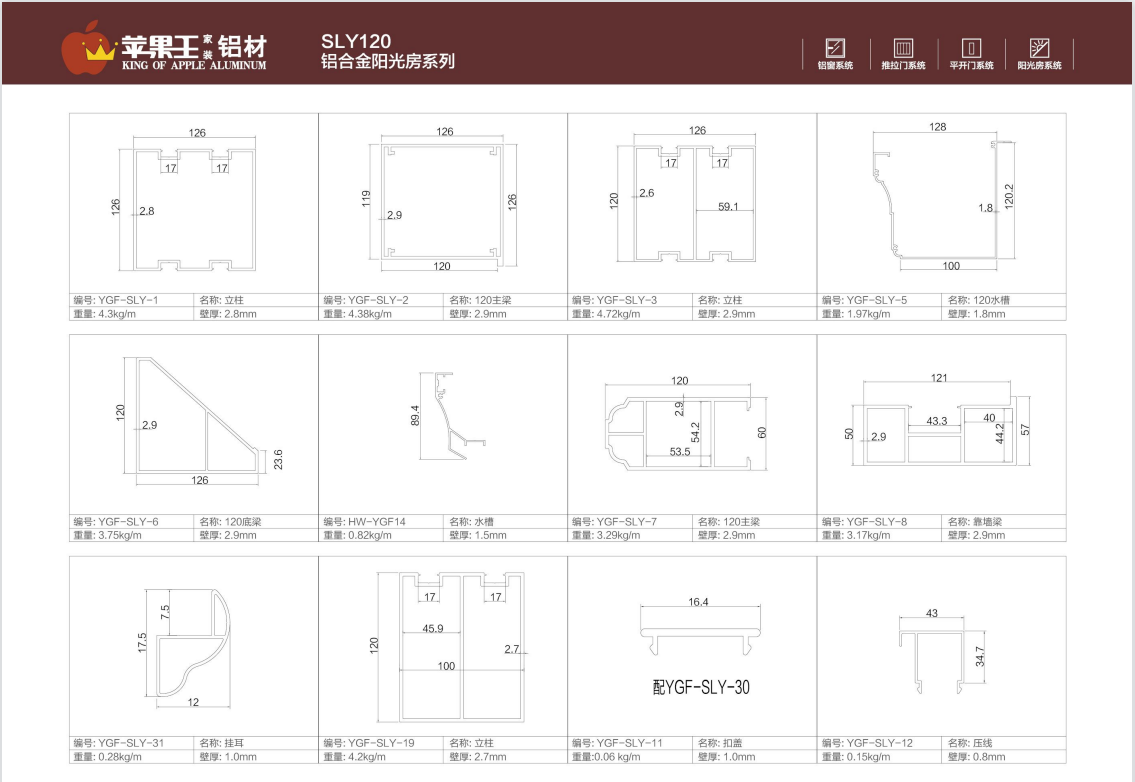 SLY120鋁合金陽光房